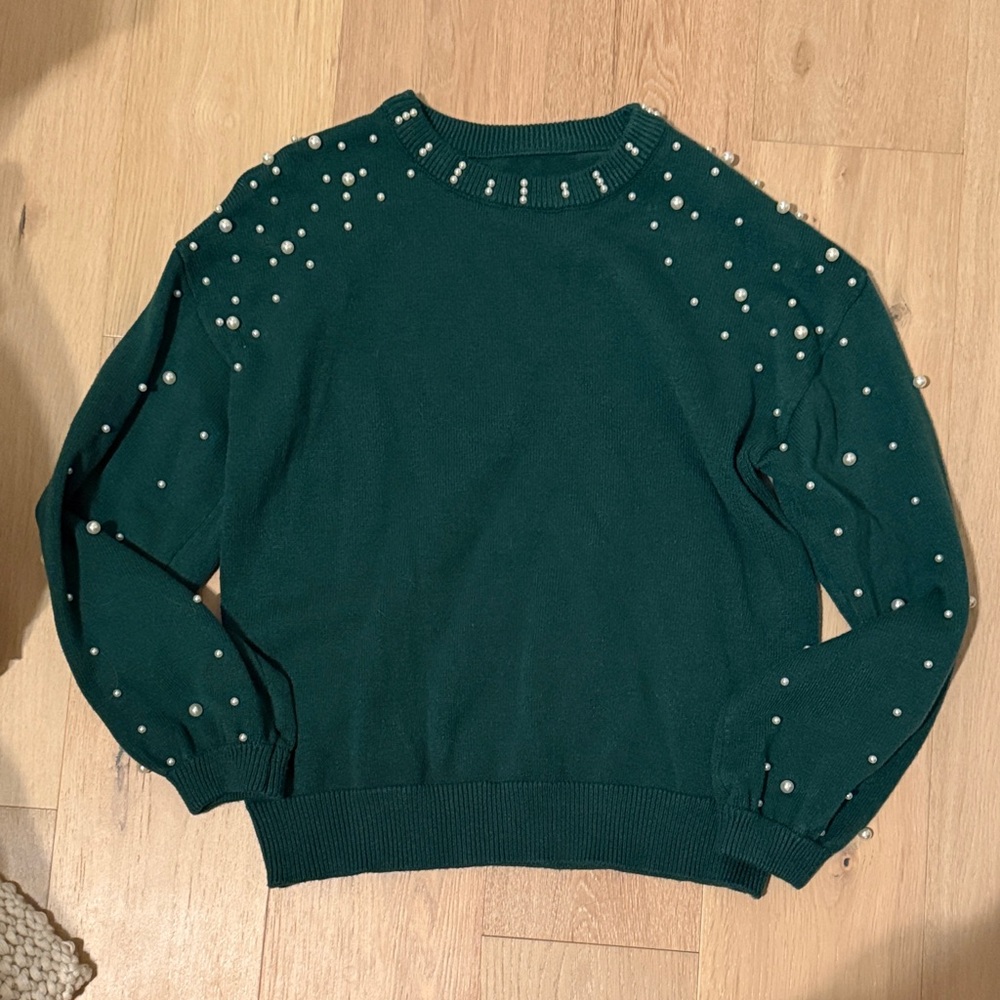 Pearled sweater